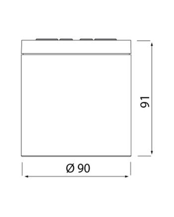 KANDANCHU * FOCO SUPERFICIE IP54 1L*GU10 BLANCO